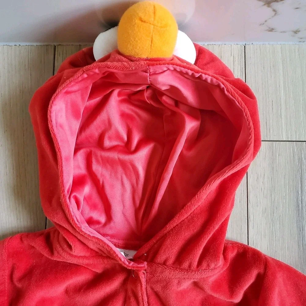 Sesame Street Elmo Costume Baby 12-18 Mo Red Tickle Me Pajama 2011 Sleeper